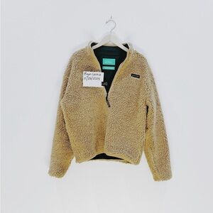 District Vision Heavyweight Half-Pile Fleece, Color Sand, Size Medium